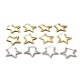 Star Brass Stud Earrings, with Clear Cubic Zirconia Cadmium Free & Lead Free