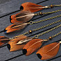 Feather Bib Statement Necklaces, Sweater Necklaces, with Alloy and Faux Suede Cord, Seed Beads