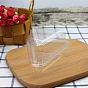 Plastic Cake Slice Containers, Disposable Dessert Hinged Cake Boxes, with Lids, Triangle
