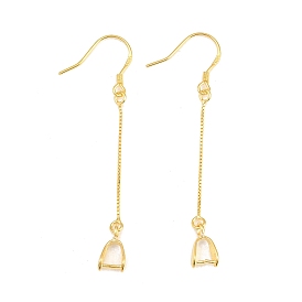925 Sterling Silver Earring Hooks Findings, with Box Chain & Pendant Bails, Ear Wire with Pinch Bails