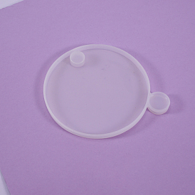 Плоские круглые силиконовые формы для лотков, формы для литья смолы, для самодельного вращающегося ящика для хранения