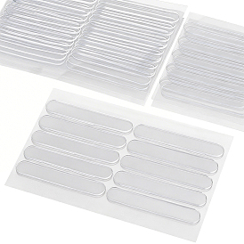 Овальные самоклеящиеся бамперы для дверных ручек, прозрачный квадратный мягкий силиконовый защитный экран для стен