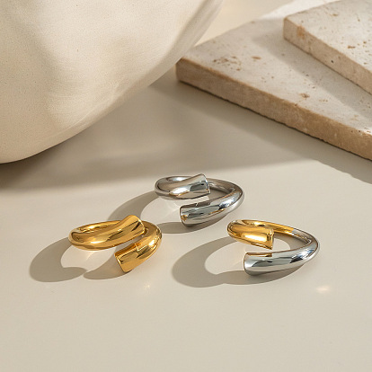 304 регулируемые манжеты из нержавеющей стали с открытыми кольцами для женщин