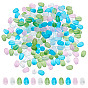 240Pcs Frosted Glass Beads, Rice