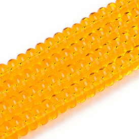 Прозрачные стеклянные бусины, рондель