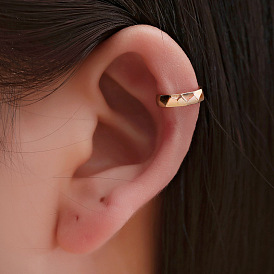 Minimalist U-shaped 3D Ear Cuff for Men and Women, Single Piece Non-pierced Earring in European and American Style