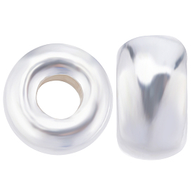 Плоские круглые 925 стерлингового серебра шариков прокладки