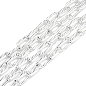Büroklammerketten aus Aluminium, gezogene längliche Kabelketten, ungeschweißte
