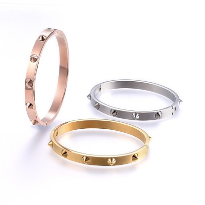 Punk Rock Style, 304 Stainless Steel Bangles