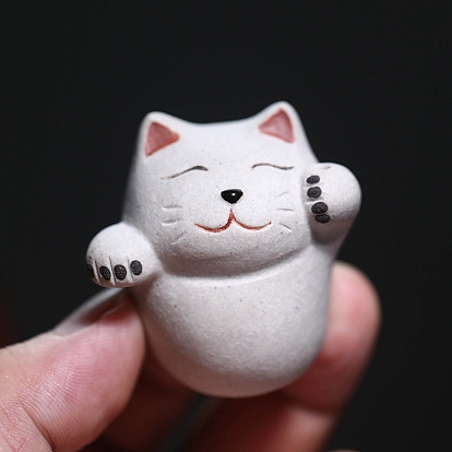 Керамика чай питомец манэки-нэко дисплей украшение, кошка, для украшения рабочего стола домашнего офиса