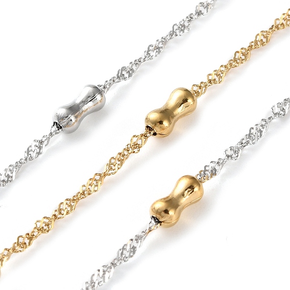 304 цепи из нержавеющей стали ссылка, ионное покрытие (ip), пайки, с катушкой, бамбуковую палку