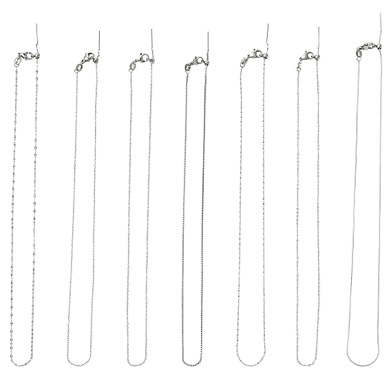 7 шт. 7 варианты дизайна 304 регулируемые цепочки из нержавеющей стали с застежкой-слайдером, не тускнеет