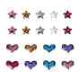 Paillette/Sequin & Cloth Iron On Patches, Costume Accessories, Appliques, Star and Heart