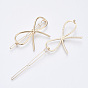 Alloy Hollow Geometric Hair Pin, Ponytail Holder Statement, Hair Accessories for Women, Cadmium Free & Lead Free, Bowknot