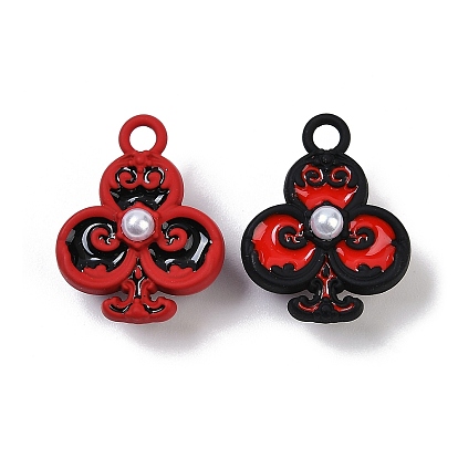 Акриловые подвески краскораспылительные, и АБС-пластик с имитацией жемчуга, клубные прелести, без свинца, без никеля и без кадмия