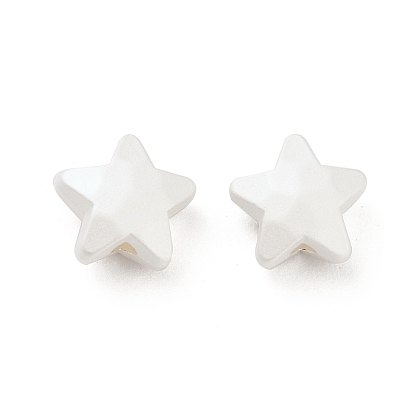 Matte Alloy Beads, Star