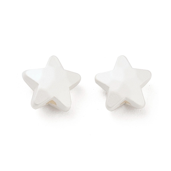 Matte Alloy Beads, Star