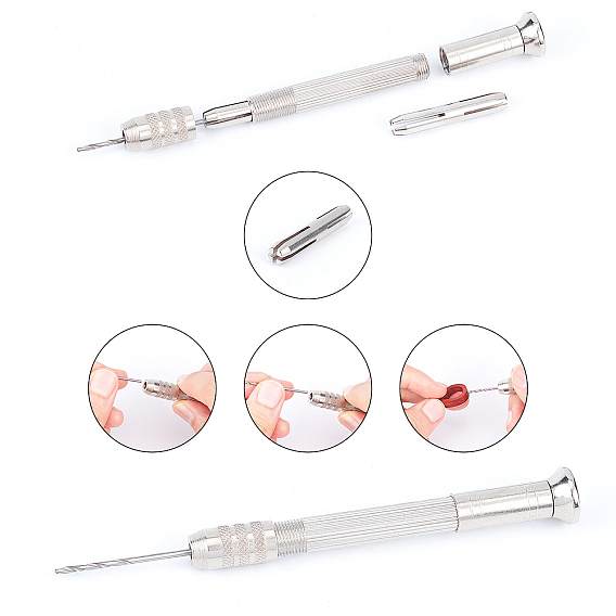 DIY Kit, with Brass Earring Hooks & Pinch Bails, Iron Ear Stud Findings & Keychain Clasp Findings, ABS Plastic Cabochons, Tinfoil, Sequins, Hand Drill Set, Pliers and Silicone Mat