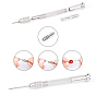 DIY Kit, with Brass Earring Hooks & Pinch Bails, Iron Ear Stud Findings & Keychain Clasp Findings, ABS Plastic Cabochons, Tinfoil, Sequins, Hand Drill Set, Pliers and Silicone Mat
