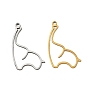 201 Stainless Steel Pendants, Giraffe Charms, Cut-Out