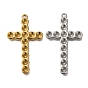 Ионное покрытие (ip) 304 подвеска из нержавеющей стали со стразами, крестик
