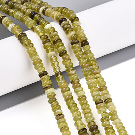 Нити натуральных нефритовых бусин гетянь, рондель