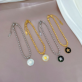Bracelet de perles étoiles pentagonales vintage avec personnalité - rétro, pour les meilleurs amis.