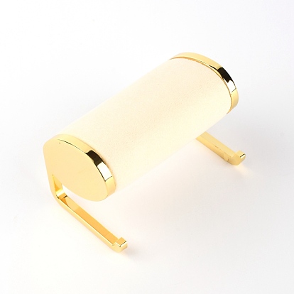 Держатель дисплея браслета металла золота латуни, с фланелевой крышкой, браслет стоит часы отображает ювелирные изделия подвесной органайзер