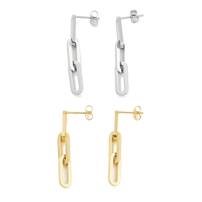 304 овальные серьги-гвоздики из нержавеющей стали для женщин, с 316 штифтов из нержавеющей стали