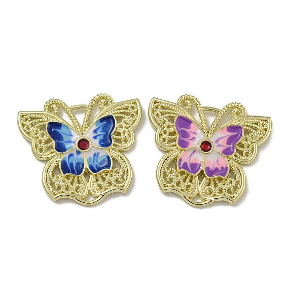 Стойки обшивки сплава эмали подвески, без кадмия, без никеля и без свинца, очарование бабочки, золотые