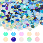 2880шт 10 цвета украшения аксессуары, пластиковые пайетки / блестки из пвх, плоско-круглые