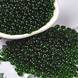 Transparent Colours Glass Seed Beads, Fringe Teardrop Beads