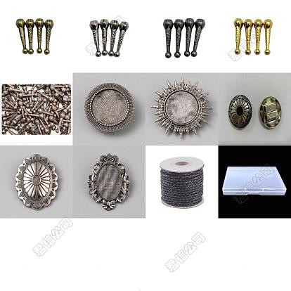 Kits de fabrication de bijoux avec fermoir coulissant en alliage pour cravate bolo