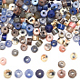 210 шт 7 стили натуральные бусины из смешанных драгоценных камней, диск, Heishi бусы