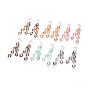 Acrylic Curb Chain Tassel Dangle Stud Earrings for Women