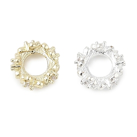 Латунные микро проложить Цирконий Европейский бисером, без свинца и без кадмия, колонка