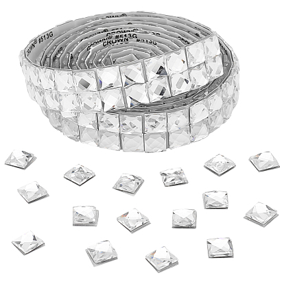 Исправление обрезки стразов, самоклеящаяся лента со стеклянными стразами