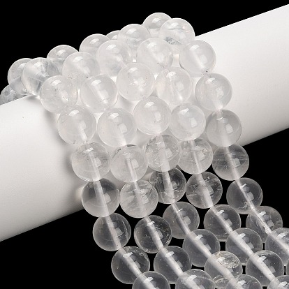Природных кристаллов кварца бисер нитей, бусины из горного хрусталя, круглые