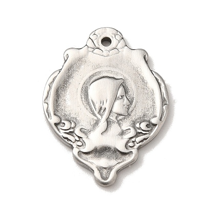 304 подвески из нержавеющей стали, щит с женским оберегом