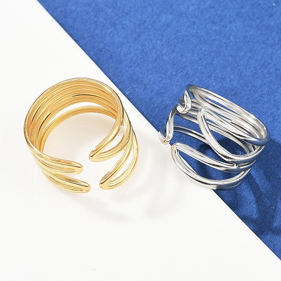 304 регулируемые открытые манжеты из нержавеющей стали для женщин