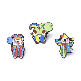 Alloy Brooches, Enamel Pins, Joker with Animal