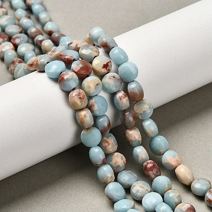 Синтетический Шушан камень бисер пряди, граненый квадратный разрез, плоско-круглые