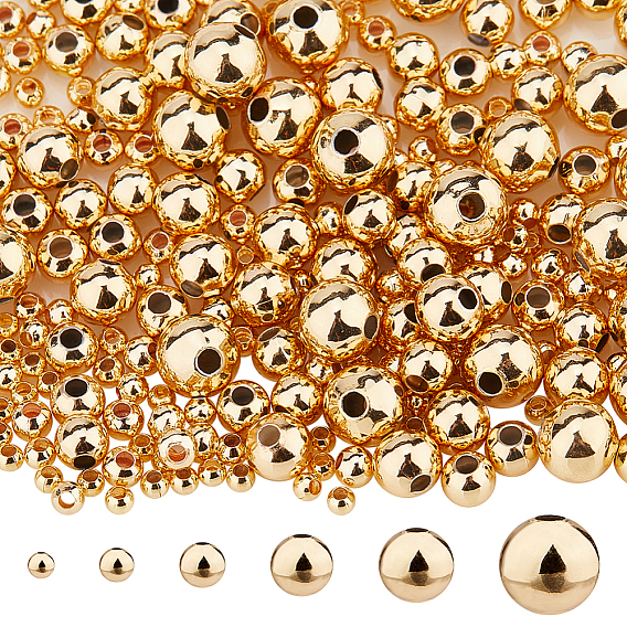 240шт. латунные круглые разделительные бусины