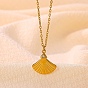 Brass Rhinestone Pendant 304 Stainless Steel Chain Necklaces for Women