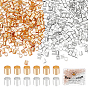 1000pcs 2 couleurs perles à écraser en laiton, Tube