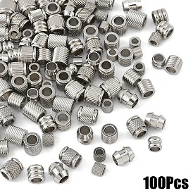 100шт 10 стили бусины из нержавеющей стали, колонка