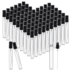 50шт. пустые стеклянные флаконы-распылители, с алюминиевой крышкой