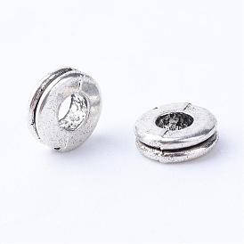 Tibetan Style Alloy Spacer Beads, Donut, Cadmium Free & Lead Free