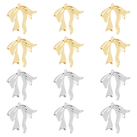 24шт 2 цвета подвески из сплава с покрытием стойки, бантом прелести