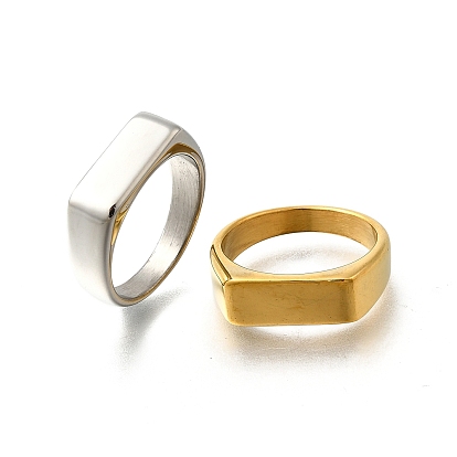 304 прямоугольные кольца из нержавеющей стали для женщин